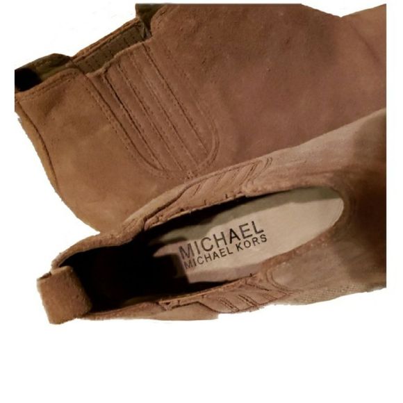 Michael Kors Shaw Flat Dark Khaki Bootie 7.5 - Picture 5 of 7